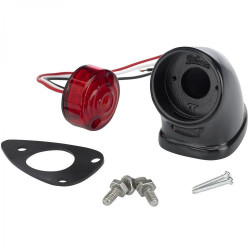 PartzBiz HD DS20101080 - ไฟท้าย Biltwell Mako สีดำ สำหรับ Harley-Davidson Custom Applications | TL-MAK-AL-BK