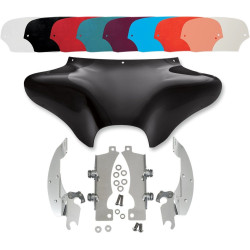 PartzBiz HD DS23300023|DS23210136|& Windshield - Memphis Shades Batwing Fairing ขัดเงา Trigger Lock Mount Shield V-Star XV950 | MEM7031 และ MEK1915