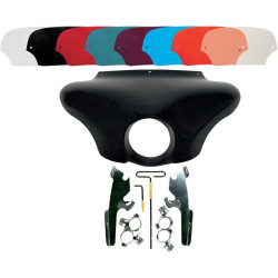 PartzBiz HD DS23300085|DS23210084|& Windshield - Memphis Shades Batwing Fairing ขัดเงา Trigger Lock Mount Shield Vulcan Custom | MEM7151 และ MEM8982