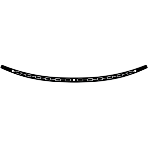 PartzBiz HD: 4409718-Memphis Shades Black Stainless Steel Windshield Trim Chain Harley Batwing 14-Up PartzBiz HD: 4409718-Memphis Shades Black Stainless Steel Windshield Trim Chain Harley Batwing 14-Up