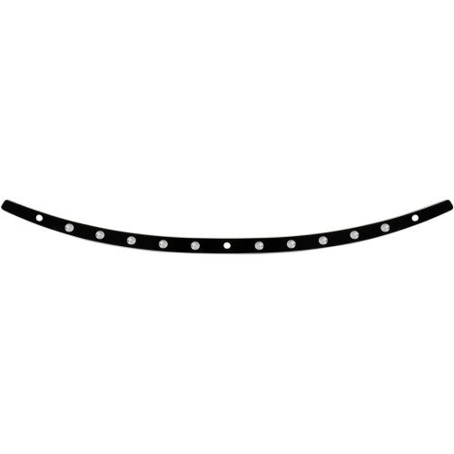 PartzBiz HD: 4409720-Memphis Shades Black Stainless Steel Windshield Trim Dish Harley Batwing 14-Up