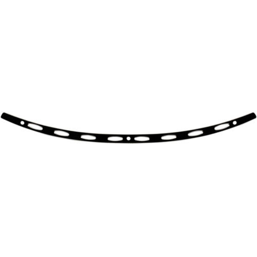 PartzBiz HD: 4409724-Memphis Shades Black Stainless Steel Windshield Trim Oval Harley Batwing 14-Up PartzBiz HD: 4409724-Memphis Shades Black Stainless Steel Windshield Trim Oval Harley Batwing 14-Up