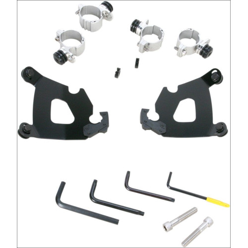 PartzBiz HD: 4409695-Memphis Shades Black Trigger-Lock Mount Cafe Fairing Harley XL 48 1200X 10-15 | MEB1996 PartzBiz HD: 4409695-Memphis Shades Black Trigger-Lock Mount Cafe Fairing Harley XL 48 1200X 10-15 | MEB1996