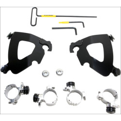PartzBiz HD DS23200150 - Memphis Shades Black Trigger-Lock Mount Gauntlet Fairing Harley XL 1200C 11-15 | ขาจับ เม.ย.2549