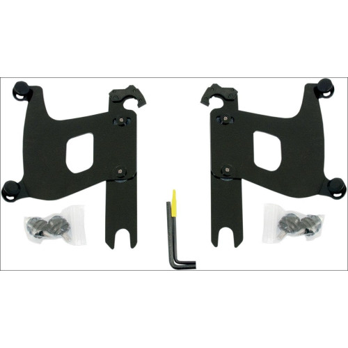 PartzBiz HD: 4409698-Memphis Shades Black Trigger Lock Mounting Kit Bullet Fairing Harley FLST/C/F | MEB1975 PartzBiz HD: 4409698-Memphis Shades Black Trigger Lock Mounting Kit Bullet Fairing Harley FLST/C/F | MEB1975