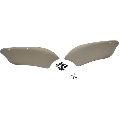 PartzBiz HD: 4409700-Memphis Shades Black Wind Deflectors for Memphis Shades Batwing Fairing - MEM7021