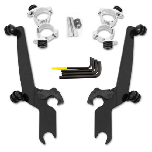 PartzBiz HD: 4409652-Memphis Shades Fats Slim Windshield No Tool Trigger-Lock Kit Harley XL1200 10-15 PartzBiz HD: 4409652-Memphis Shades Fats Slim Windshield No Tool Trigger-Lock Kit Harley XL1200 10-15