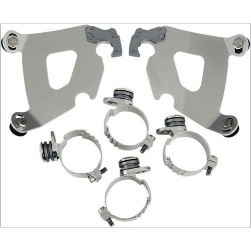 PartzBiz HD: 4409565-Memphis Shades Polished Trigger-Lock Mount Cafe Fairing Harley Dyna Models | MEK1994 PartzBiz HD: 4409565-Memphis Shades Polished Trigger-Lock Mount Cafe Fairing Harley Dyna Models | MEK1994