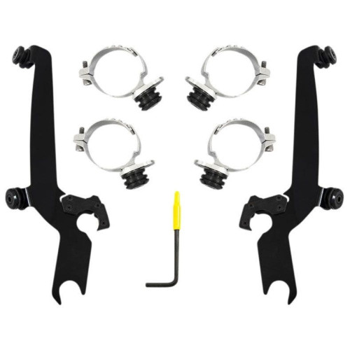 PartzBiz HD: 4409557-Memphis Shades Sportshield Trigger-Lock Complete Mount Kit Harley Roadster 16-20 PartzBiz HD: 4409557-Memphis Shades Sportshield Trigger-Lock Complete Mount Kit Harley Roadster 16-20