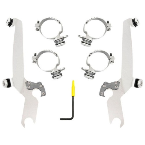 PartzBiz HD: 4409556-Memphis Shades Sportshield Trigger-Lock Complete Mount Kit Harley Roadster 16-20 PartzBiz HD: 4409556-Memphis Shades Sportshield Trigger-Lock Complete Mount Kit Harley Roadster 16-20