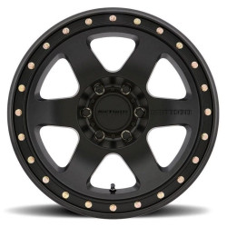 PartzBiz HD MRW-MR31078550500 - วิธีการแข่งขันล้อ CON6 สีดำด้าน 17X8.5 5X5 5X127 ET +0 มม.ขอบ Offset Jeep Wrangler JK JL JT Gladiator Grand Cherokee WJ WK WK2 Commander ล้อขอบอัพเกรด 5x127 5 Lug Offroad 4x4