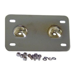 PartzBiz HD MU13270 - Mid USA 13270 Chrome Plated Lay Back License Plate Mount Harley Touring 99-Up
