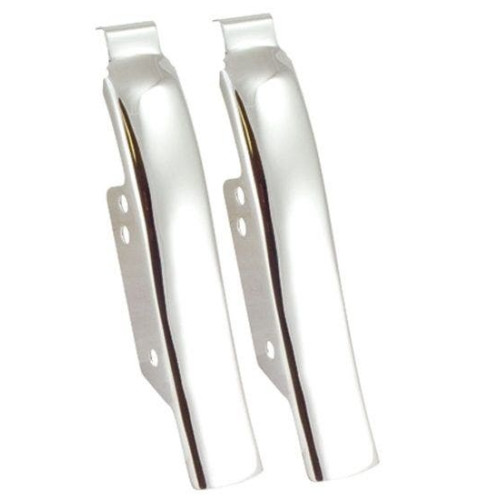PartzBiz HD: 4409262-Mid USA 26312 V-Factor Chrome Steel Saddlebag Filler Panels 93-08 Harley Davidson Touring Bagger Custom motorcycle Chopper Bike Upgrade Body Saddle Bag Fender Panel Shock Cover