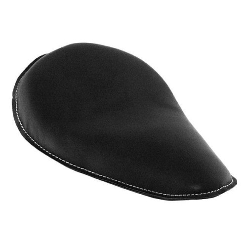 PartzBiz HD: 4409226-Mid USA 27103 Black Hard Body Spring Mount Leather Solo Motorcycle Seat Custom Harley Davidson Chopper Bobber Classic Vintage Sportster Dyna Honda Indian Upgrade Replacement Saddle