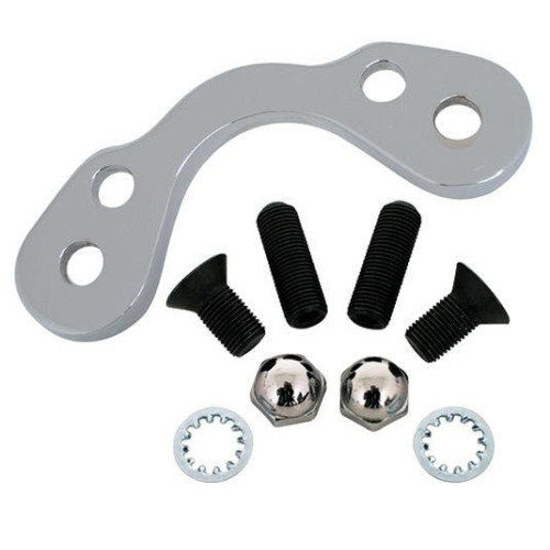 PartzBiz HD: 4409207-Mid USA 35312 Chrome Handlebar Riser Adapter Kit for Wide Springer Front End custom harley metric chopper cruiser springs shocks forks PartzBiz HD: 4409207-Mid USA 35312 Chrome Handlebar Riser Adapter Kit for Wide Springer Front End custom harley metric chopper cruiser springs shocks forks