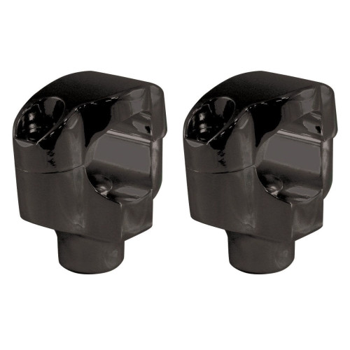 PartzBiz HD: 4409199-Mid USA 41003 V-Factor Black 1-1/4" Handlebar Risers Clamps 06-Up Harley Custom PartzBiz HD: 4409199-Mid USA 41003 V-Factor Black 1-1/4" Handlebar Risers Clamps 06-Up Harley Custom
