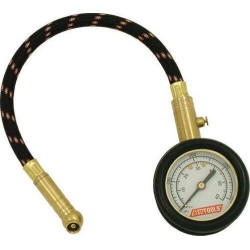 PartzBiz HD MU57918 - Mid USA 57918 CruzTools เกจวัดแรงดันลมยาง 0-60 PSI 10” ท่อรถจักรยานยนต์อัตโนมัติ