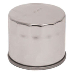 PartzBiz HD MU87172 (x6) - Mid-USA 87172 กรองน้ำมันโครเมียม Single 99-Earlier Big Twin 5 Speed OEM 63796-77T