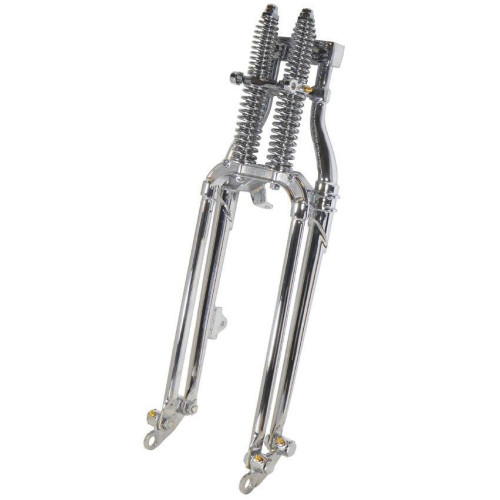 PartzBiz HD: 4409085-Mid USA Chrome Hardbody Antique Style Vintage 20" Springer Fork Front End PartzBiz HD: 4409085-Mid USA Chrome Hardbody Antique Style Vintage 20" Springer Fork Front End