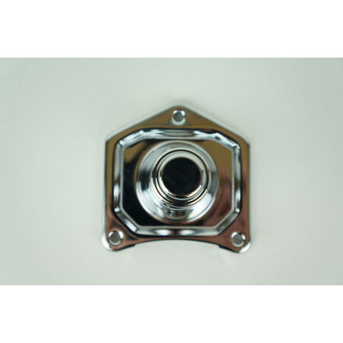 PartzBiz HD: 4409093-Mid USA Chrome Solenoid Cover Push Button Starter Harley Big Twin '91-'17 70-330