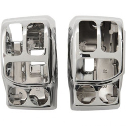 PartzBiz HD MU13320 - ที่อยู่อาศัยปุ่มสวิทช์ Chrome ชุดคู่สไตล์ OE ควบคุม Harley Touring 14-20 PartzBiz HD MU13320 - ที่อยู่อาศัยปุ่มสวิทช์ Chrome ชุดคู่สไตล์ OE ควบคุม Harley Touring 14-20
