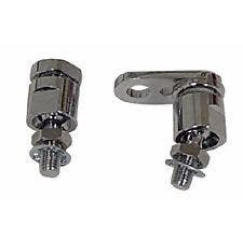 PartzBiz HD: 4409096-Mid USA Chrome Turn Signal Relocation Brackets Swivel Kit for Harley 88-Up