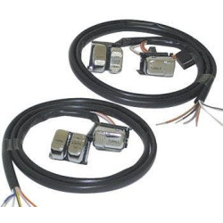 PartzBiz HD MU12094 - Mid USA Handlebar Wiring Kit (+12") w/ Chrome Switches 48" Wiring Harness 96-06 PartzBiz HD MU12094 - Mid USA Handlebar Wiring Kit (+12") w/ Chrome Switches 48" Wiring Harness 96-06