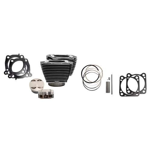 PartzBiz HD: 4409060-Mid USA S&S 60395 Big Bore Kit Harley Milwuakee Eight 107 - 124 ci 4 3/8 stroke touring softail electra road tour glide king fat boy heritage slim classic bob 