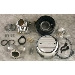 PartzBiz HD MW42-126 - MidWest 42-126 Ultima Chrome R2 ชุดคาร์บูเรเตอร์สมบูรณ์ 1984-1999 Harley EVO