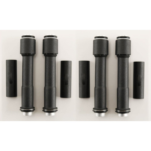 PartzBiz HD: 4409075-MidWest 91-983 Ultima Black Push Rod Tube Cover Kit Harley Davidson Twin Cam 00-Up Bezel Accent Upgrade Replacement Custom Chopper Bike ที่ดีที่สุด