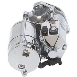 PartzBiz HD MW70-330 - ฝาครอบโซลินอยด์ Mid West Ultima Chrome พร้อมปุ่มสตาร์ท Harley Big Twin '91-Up