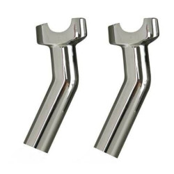 PartzBiz HD MW34-169 - MidWest 34-169 Chrome Aluminium 5.5 ” สูง 1 ” ไรเซอร์แฮนด์ Harley Universal มอเตอร์ไซค์แต่งชอปเปอร์แบ็กเกอร์รุ่นใหม่ที่ดีที่สุด อัปเกรดอะไหล่รถจักรยานยนต์