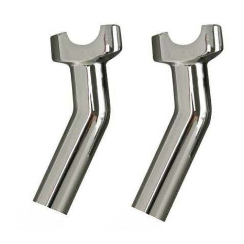 PartzBiz HD: 4408993-MidWest 34-169 Chrome Aluminum 5.5" Tall 1" Handlebar Risers Harley Universal best new custom chopper bagger dresser motorcycle upgrade replacement 