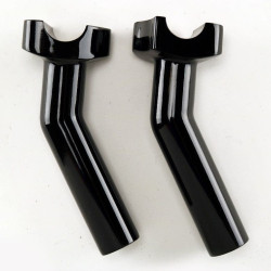 PartzBiz HD MW34-174 - MidWest 34-174 อลูมิเนียมสีดำ 5.5 ” สูง 1 ” ไรเซอร์แฮนด์ Harley Universal มอเตอร์ไซค์คัสตอมใหม่ที่ดีที่สุด ชุดแต่งชอปเปอร์แบ็กเกอร์ ชุดอัพเกรดรถจักรยานยนต์