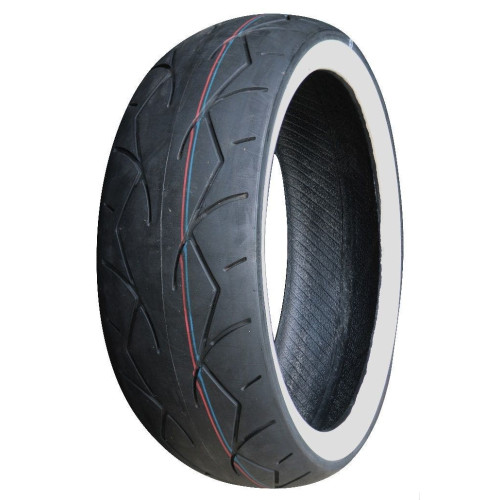 PartzBiz HD: 4409004-Midwest 4-707 Vee Rubber VRM302 Twin White Wall 180/50R18 Rear Tire Harley best new motorcycle upgrae replacement bagger dresser softail