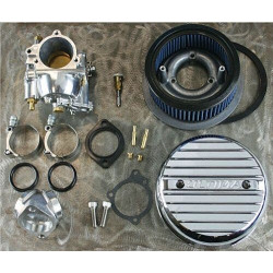 PartzBiz HD MW42-128 - MidWest 42-128 Ultima Complete ชุดคาร์บูเรเตอร์ Band Style Harley Shovelhead