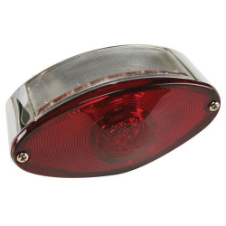 PartzBiz HD MW8-186 - MidWest 8-186 Chrome / Red Cat Eye Motorcycle 12V LED Brake Taillight Harley PartzBiz HD MW8-186 - MidWest 8-186 Chrome / Red Cat Eye Motorcycle 12V LED Brake Taillight Harley