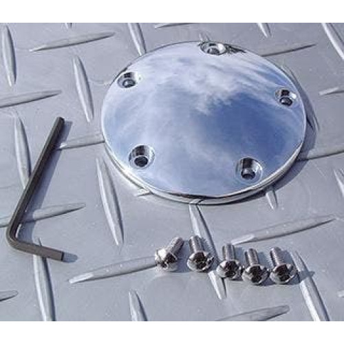 PartzBiz HD: 4408960-Midwest 89-497 Chrome Die Cast อลูมิเนียม Derby Cover สำหรับ 99-06 Harley Davidson Twin Cam 88 big twin เครื่องยนต์รถจักรยานยนต์ bike street มอเตอร์อัพเกรดใหม่อะไหล่แต่ง chopper
