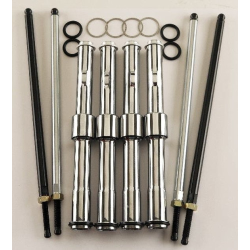 PartzBiz HD: 4408914-MidWest 91-995 Ultima Chrome Quick Change Adjustable PushRod Kit Harley Davidson EVO Evolution Big Twin Custom Motorcycle Chopper Bike Upgrade Replacement Best New Engine Performance