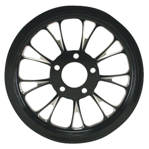 PartzBiz HD: 4408919-MidWest 94-651 Ultima Manhattan Black Cut 1.5" 65T Rear Drive Pulley Harley