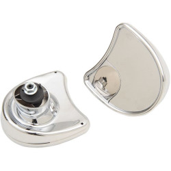 PartzBiz HD DS06400794 - กระจกมองข้างแฟริ่ง Drag Chrome Blind Spot Harley FLHT/X Batwing 14-17 | 0640-0794 PartzBiz HD DS06400794 - กระจกมองข้างแฟริ่ง Drag Chrome Blind Spot Harley FLHT/X Batwing 14-17 | 0640-0794