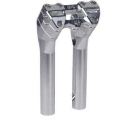 PartzBiz HD DS06020948 - MJK P-4522 Chrome 10 ” Risers สำหรับ 1 ” แฮนด์ 2 ” Pullback Harley | พี-4522