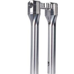 PartzBiz HD DS06020952 - MJK Performance P-4527 Chrome 12 ” Risers สำหรับ 1 ” แฮนด์ Harley | P-4527