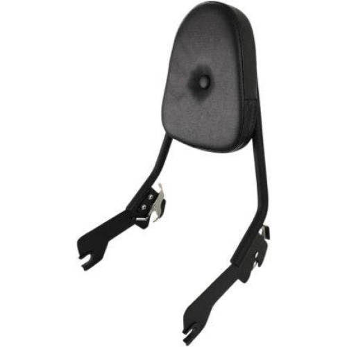 PartzBiz HD: 4408827-Motherwell Matte Black Quick Release Backrest Sissy Bar Harley M8 Softail 18-Up luggage bag cargo carrier Milwaukee Eight Softail DELUXE FLDE FLHC FLSL FXBB heritage slim fat bob boy 