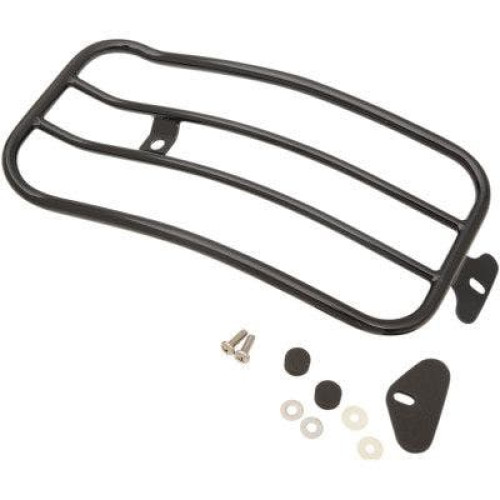 PartzBiz HD: 4408828-Motherwell Chrome 11" x 7" Solo Luggage Rack Harley 06-15 Dyna FXD FXDB | MWL-530