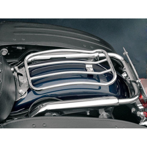 PartzBiz HD: 4408831-Motherwell Chrome 11" x 7" Solo Luggage Rack Harley Touring FLH/T 97-15 | MWL-430