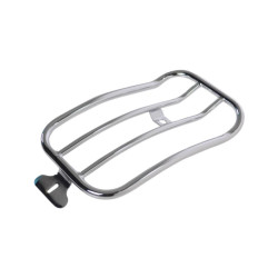 PartzBiz HD MWL-118-CH - Motherwell Chrome 12" x 7" Rear Solo Luggage Rack Harley M8 Softail FXLR 18-Up 1510-0408 15100408