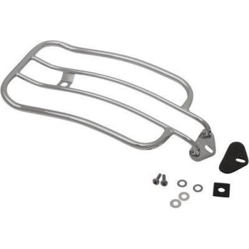 PartzBiz HD: 4408835-Motherwell Chrome 11" x 7" Solo Luggage Rack Harley 06-15 Dyna FXD FXDB | MWL-530