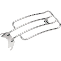 PartzBiz HD MWL-133-CH - Motherwell Chrome 6" Solo Luggage Rack Harley Softail FLSTS Springer 97-03 | MWL-133