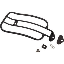 PartzBiz HD MWL-530-09-MB - Motherwell Chrome 11" x 7" Solo Luggage Rack Harley 06-15 Dyna FXD FXDB | MWL-530